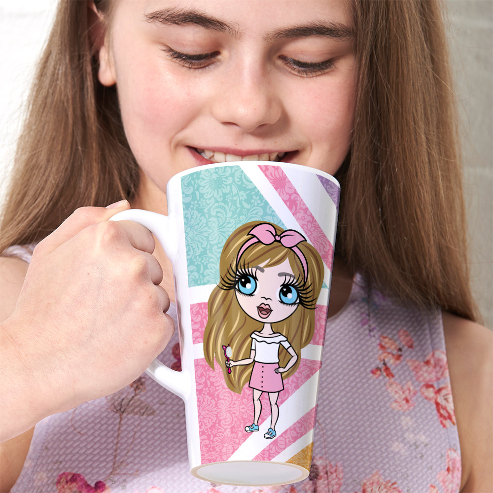 ClaireaBella Girls Union Jack Latte Mug