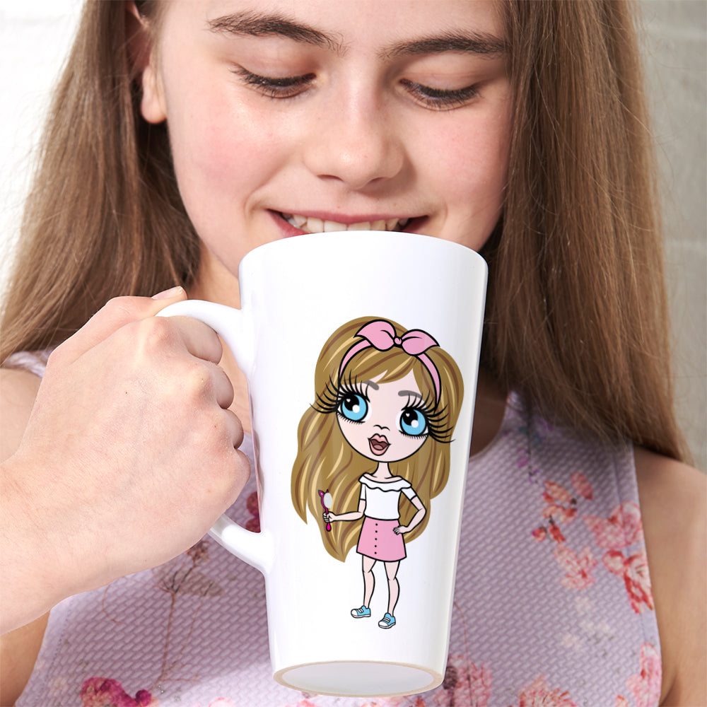ClaireaBella Girls White Latte Mug