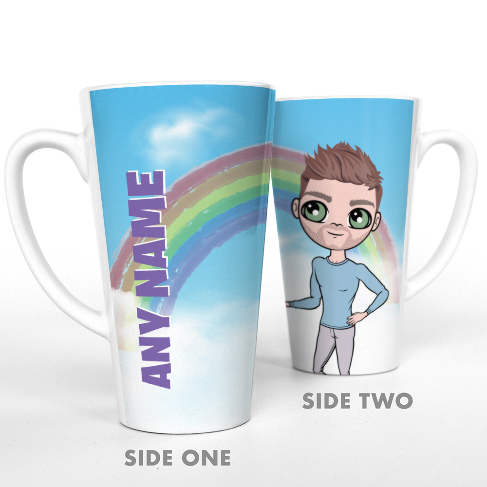 MrCB Rainbow Smile Latte Mug