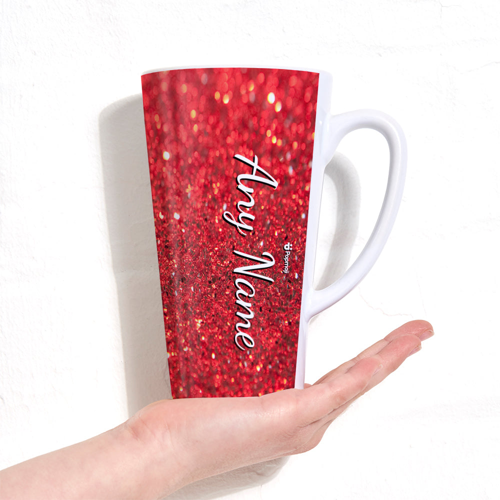 ClaireaBella Romantic Glitter Effect Latte Mug