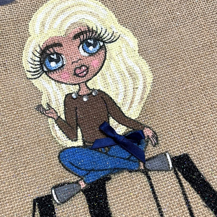 ClaireaBella Bestie Relaxed Large Jute Bag - Image 3