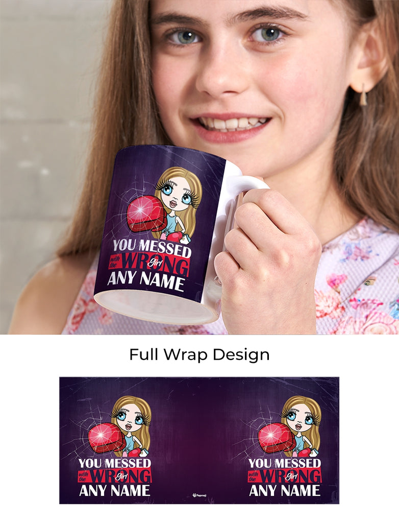 ClaireaBella Girls Personalised Wrong Girl Mug - Image 3