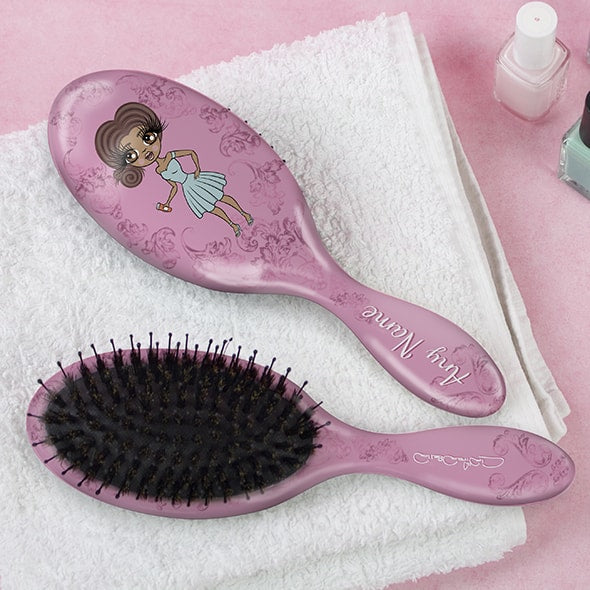 ClaireaBella Vintage Pink Hair Brush - Image 1