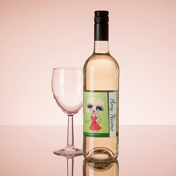 ClaireaBella Personalised White Wine - Wine Glass - Image 1
