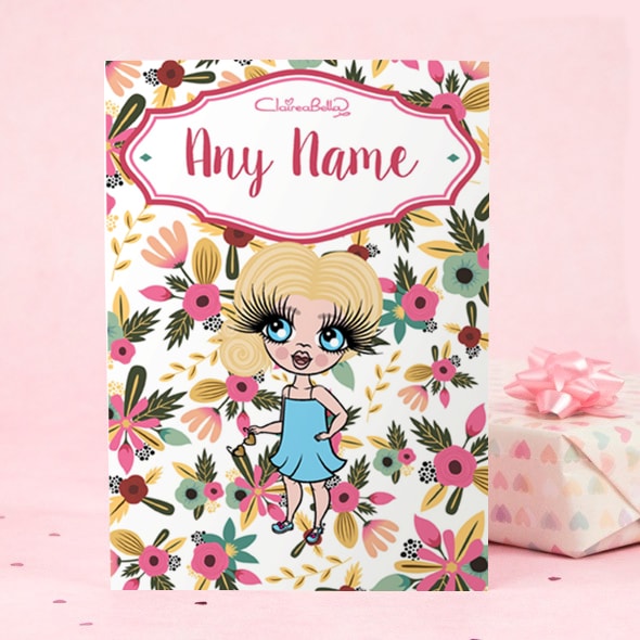 ClaireaBella Girls Greeting Card - Classic Floral - Image 2