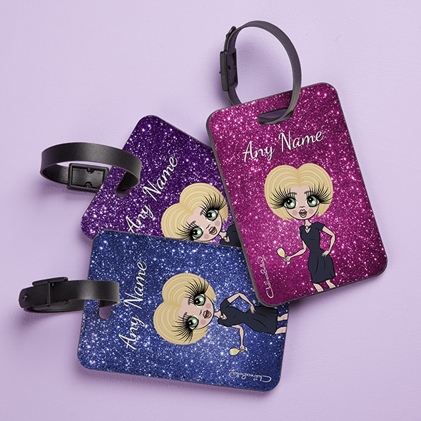 ClaireaBella Glitter Effect Luggage Tag - Image 1