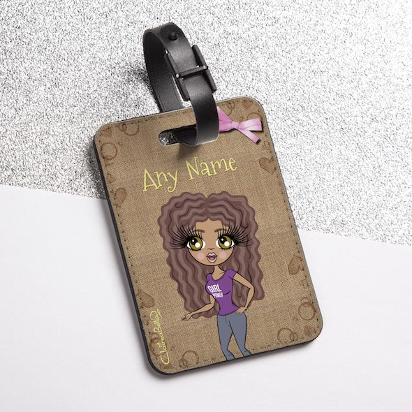 ClaireaBella Jute Print Luggage Tag - Image 1