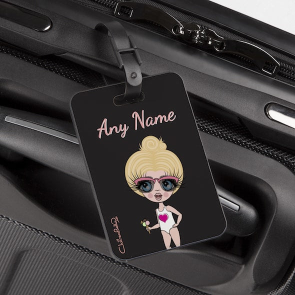 ClaireaBella Girls Black Luggage Tag - Image 1