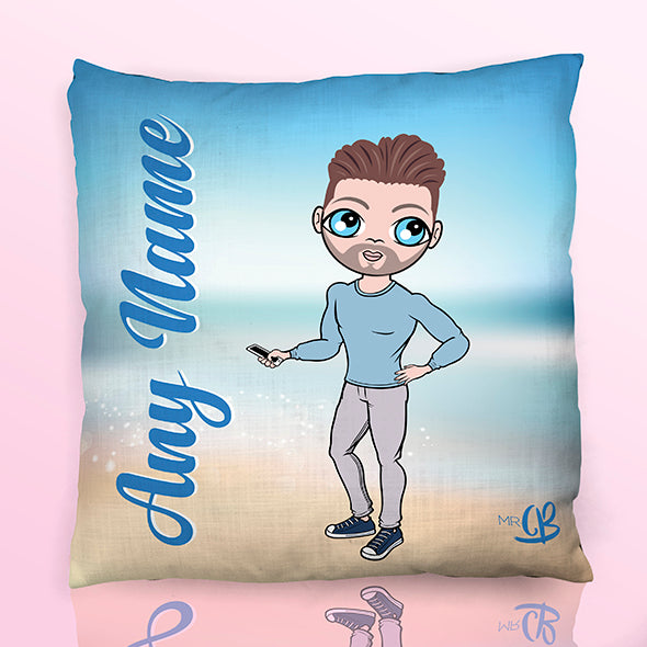 MrCB Beach Colours Square Cushion Toxic Fox