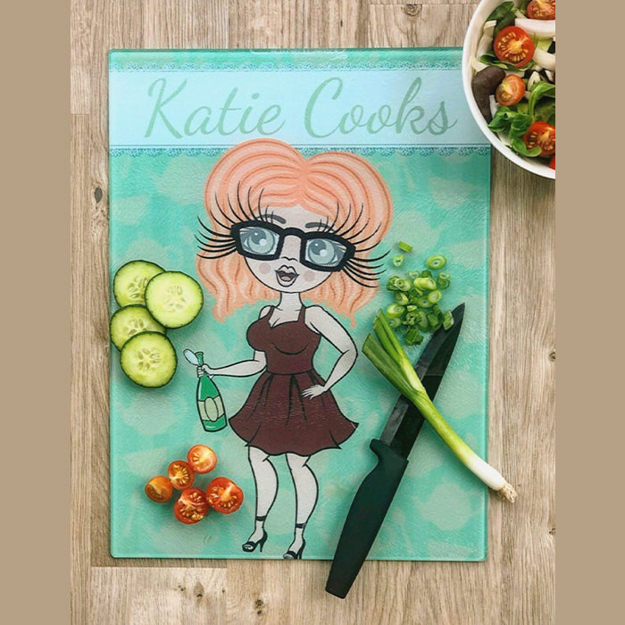 ClaireaBella Glass Chopping Board - Teapot
