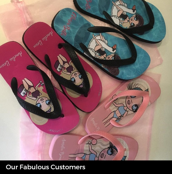 ClaireaBella Girls Pastel Pink Flip Flops - Image 6