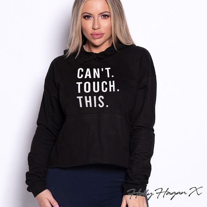 Holly Hagan X Can't Touch This Cropped Hoodie - Image 1