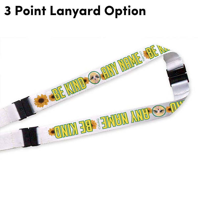 Claireabella Personalised Sunflowers Lanyard With Safety Release