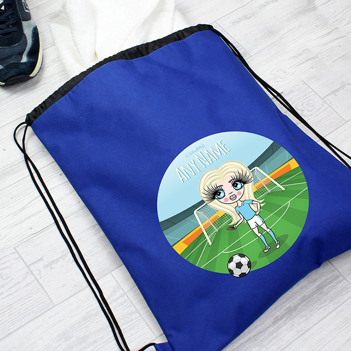 ClaireaBella Girls Football Drawstring Gym Bag - Image 7