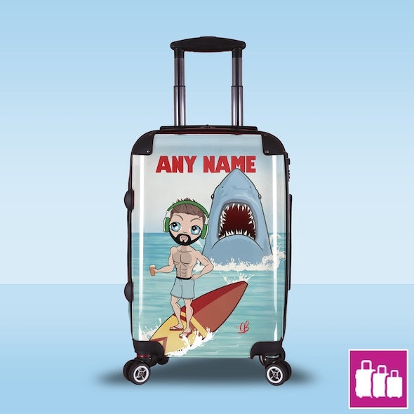 MrCB Retro Shark Attack Suitcase - Image 1