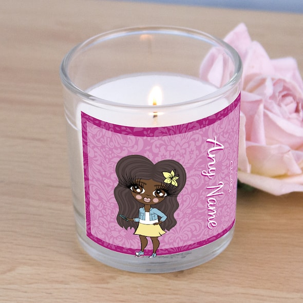 ClaireaBella Girls Lilac Floral Scented Candle - Image 2