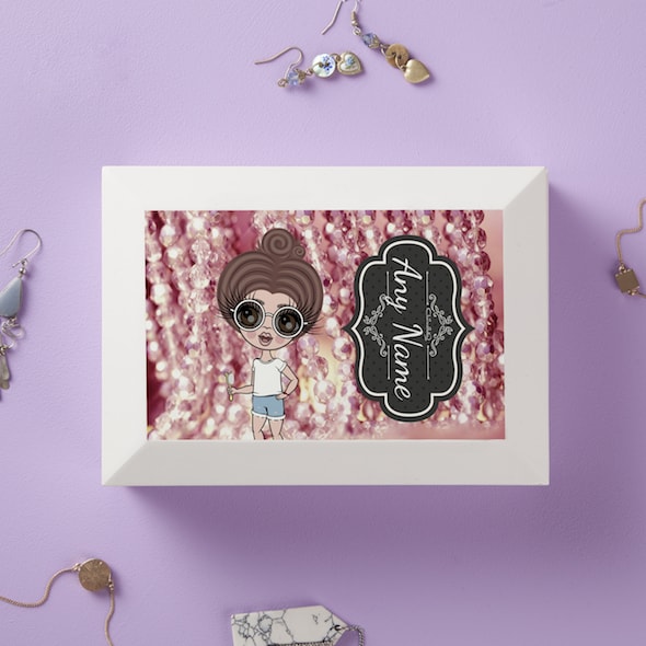 ClaireaBella Girls Pink Necklace Jewellery Box - Image 1