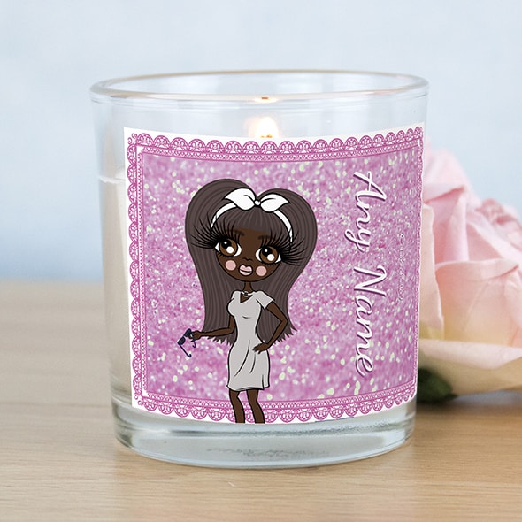ClaireaBella Pink Glitter Scented Candle - Image 1
