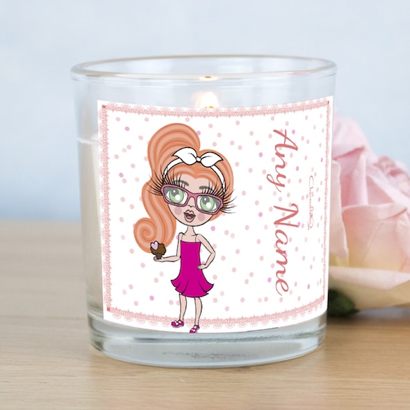 ClaireaBella Girls Pink Confetti Scented Candle - Image 1