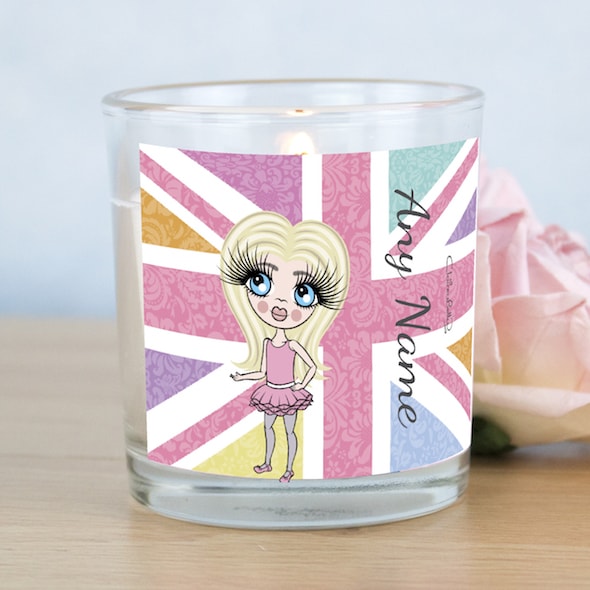ClaireaBella Girls Union Jack Scented Candle - Image 1