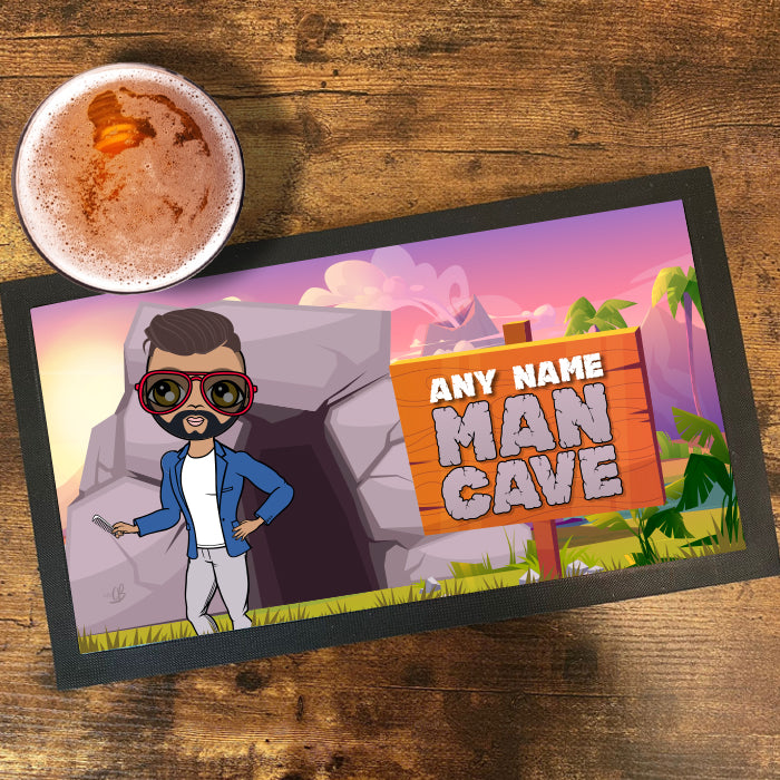 MrCB Personalised Man Cave Rubber Bar Runner