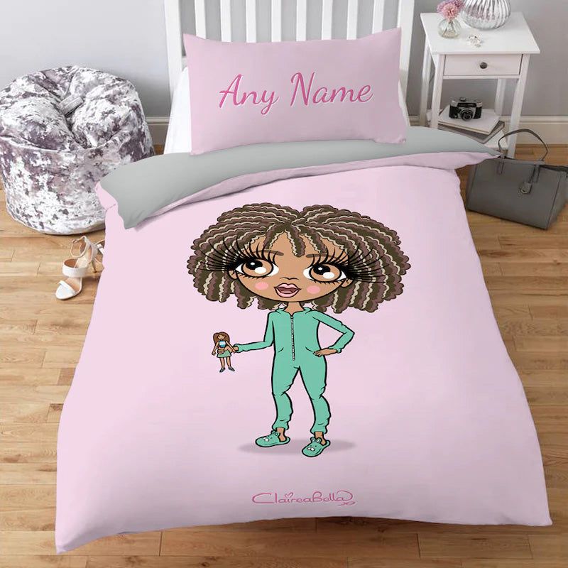 ClaireaBella Girls Personalised Candy Pink Bedding