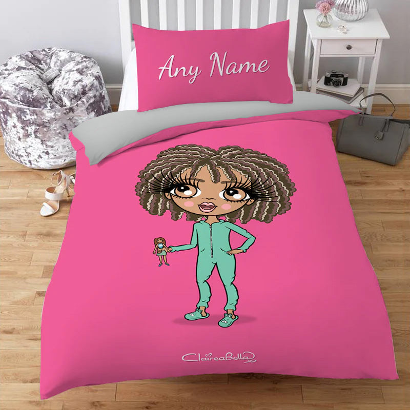 ClaireaBella Girls Personalised Hot Pink Bedding