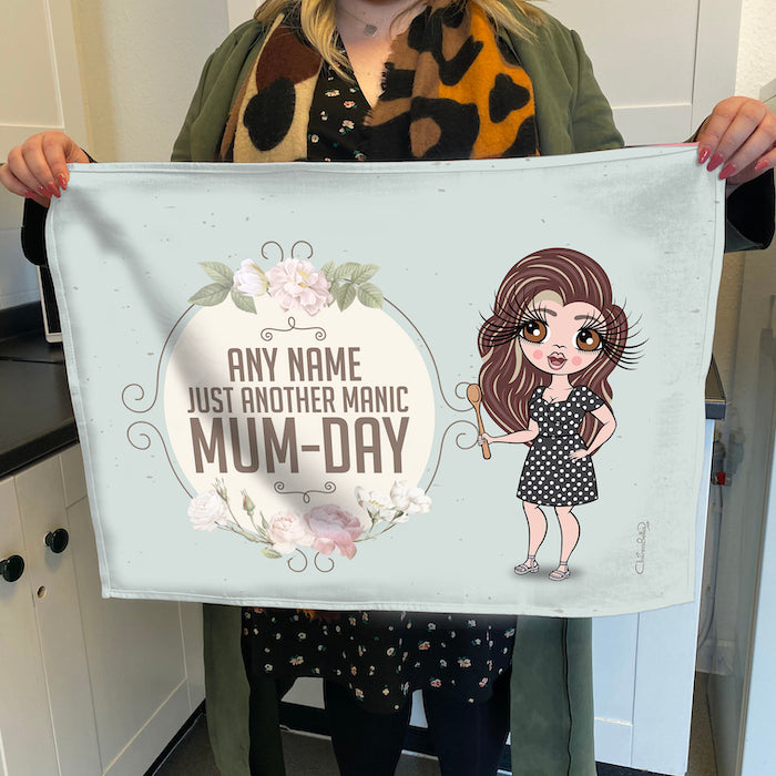 ClaireaBella Personalised Manic MumDay Tea Towel