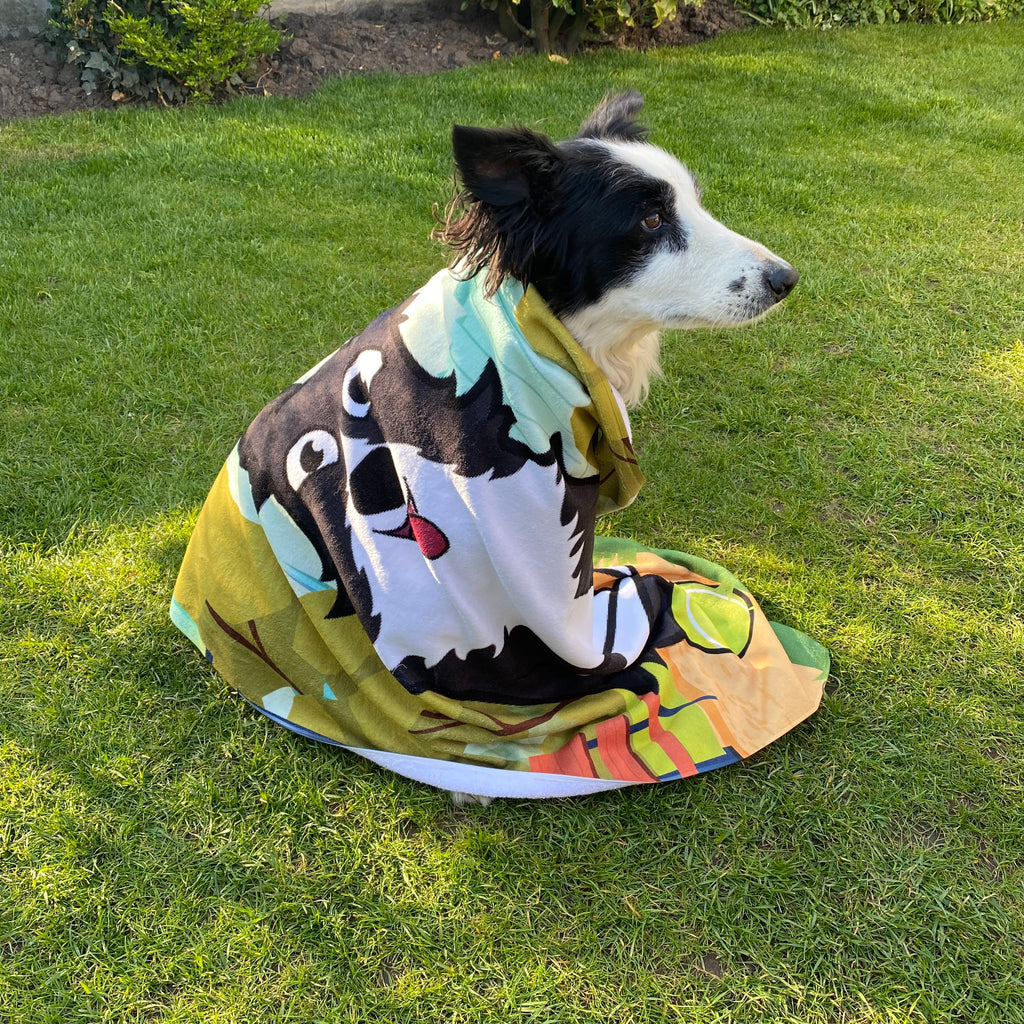 Personalised Dog Collar Bath Towel