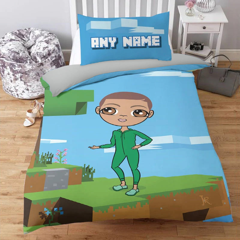 Jnr Boys Personalised Craft Blocks Bedding