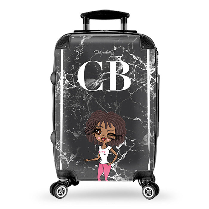 ClaireaBella The LUX Collection Black Marble Suitcase