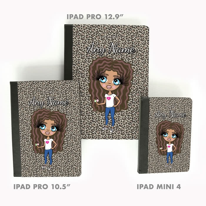 ClaireaBella Girls Leopard Print iPad Case - Image 5