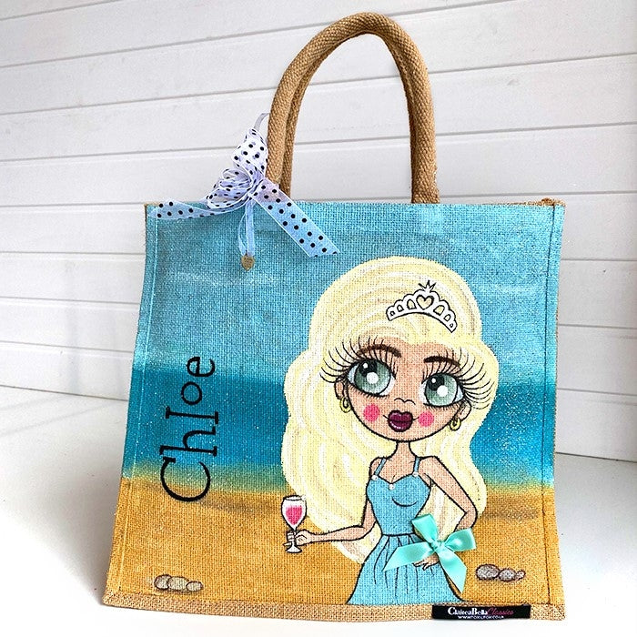 ClaireaBella On The Beach Large Jute Bag - Image 1