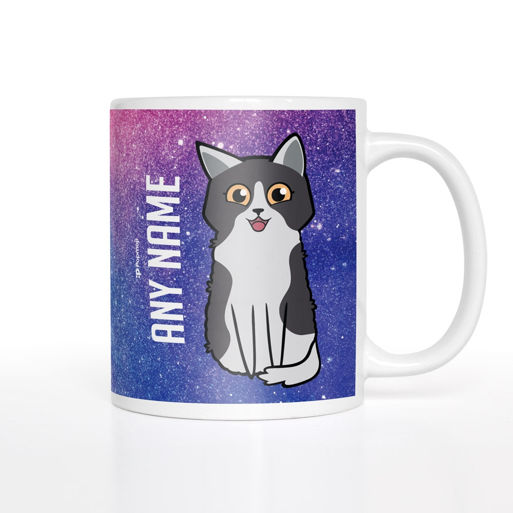 Personalised Cat Galaxy Glitter Mug - Image 1