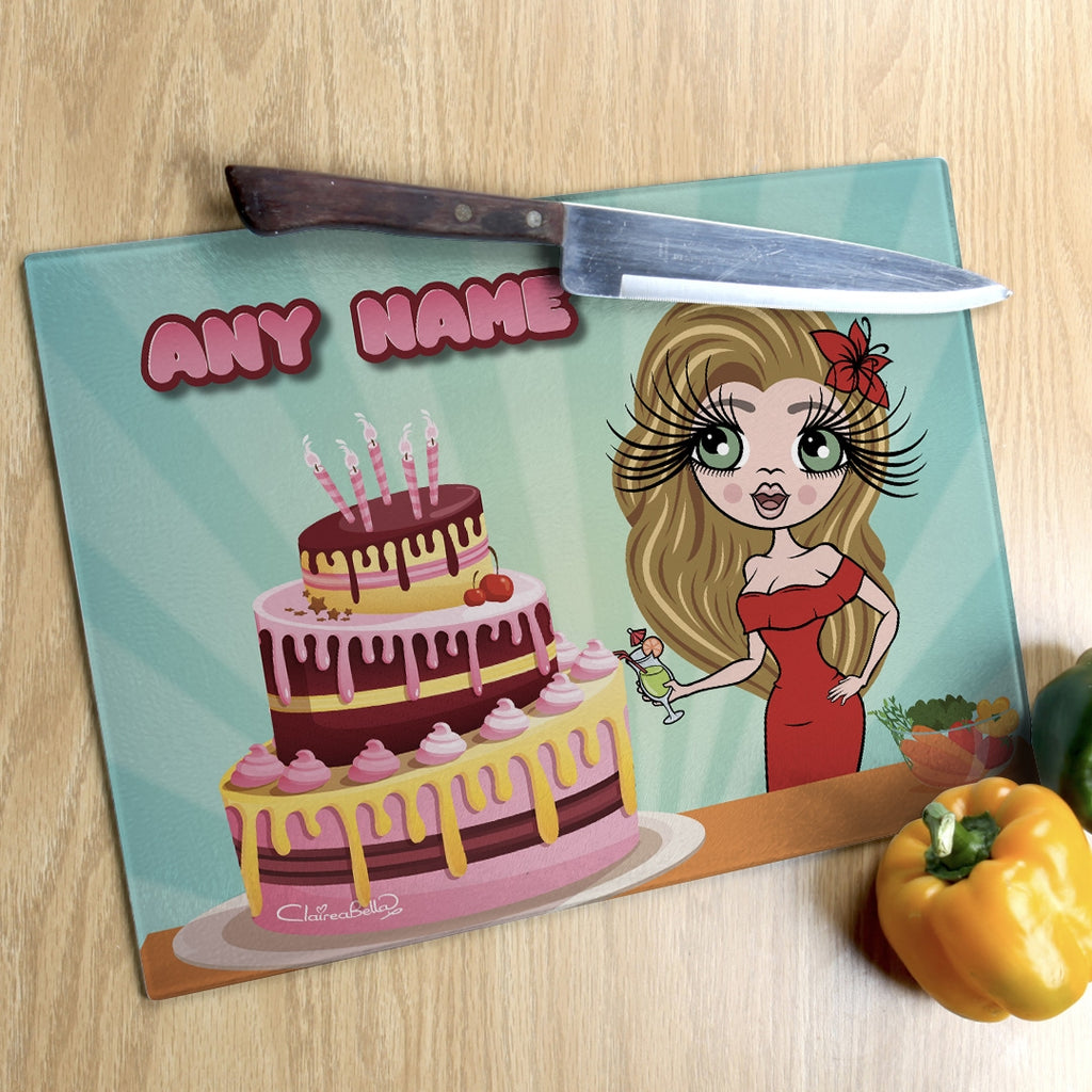 ClaireaBella Landscape Glass Chopping Board - Cake Surprise - Image 6