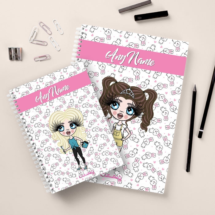 ClaireaBella Girls Bunny Print Notebook - Image 2