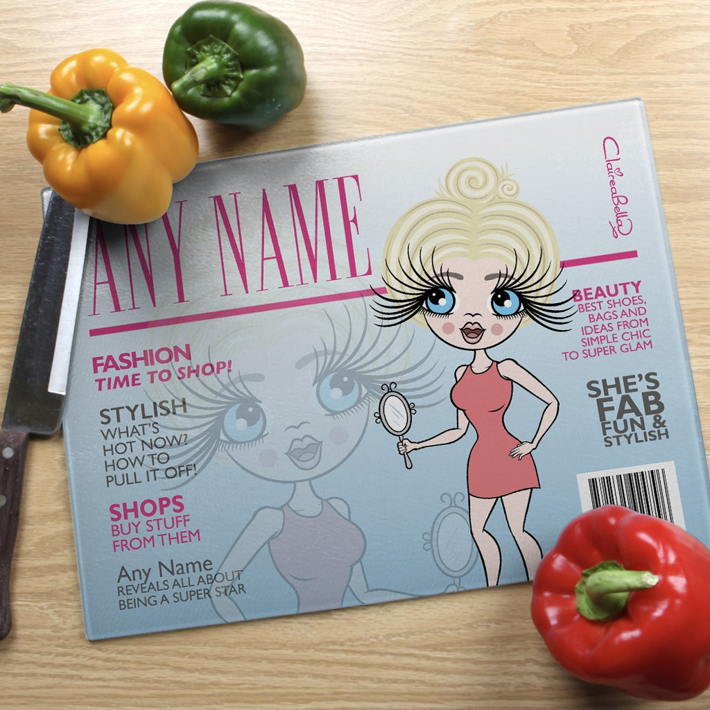 ClaireaBella Landscape Glass Chopping Board - Cover Girl - Image 1
