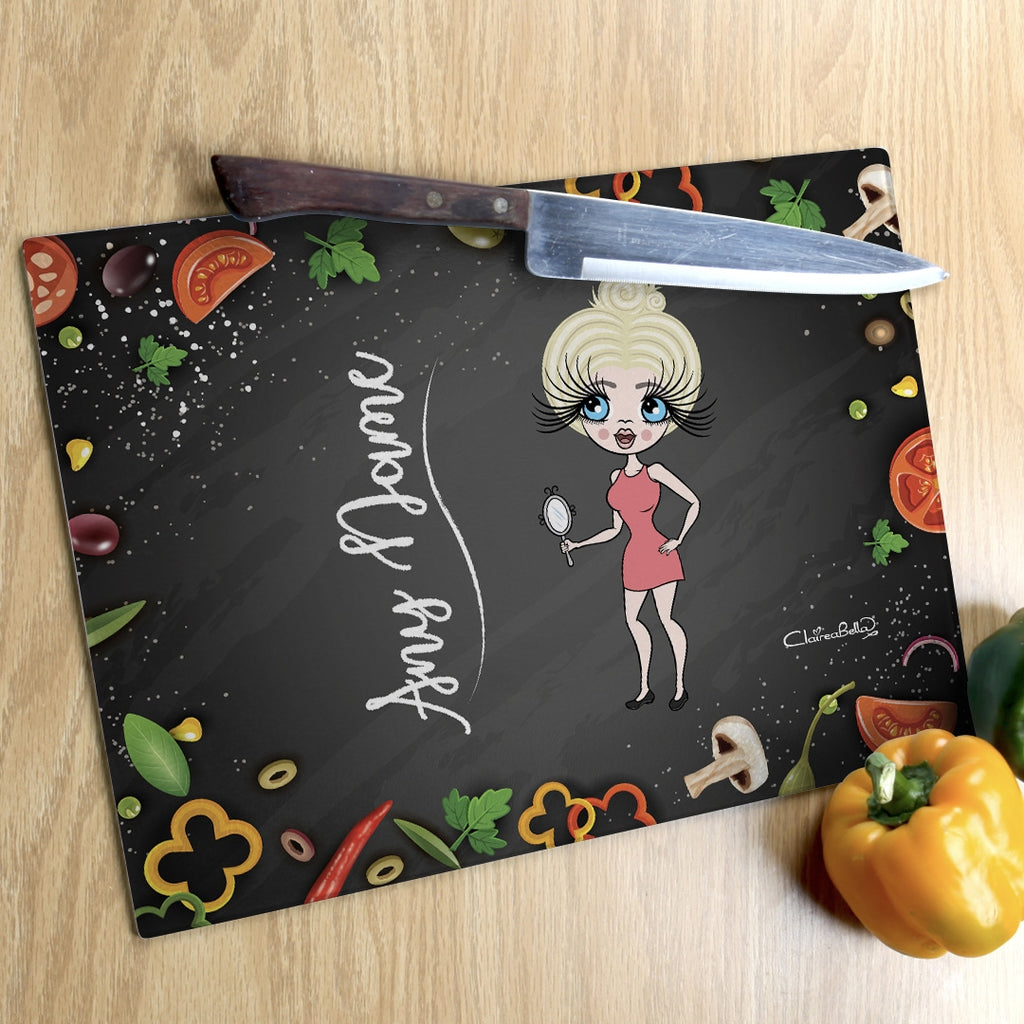 ClaireaBella Landscape Glass Chopping Board - Foodie Fun - Image 2