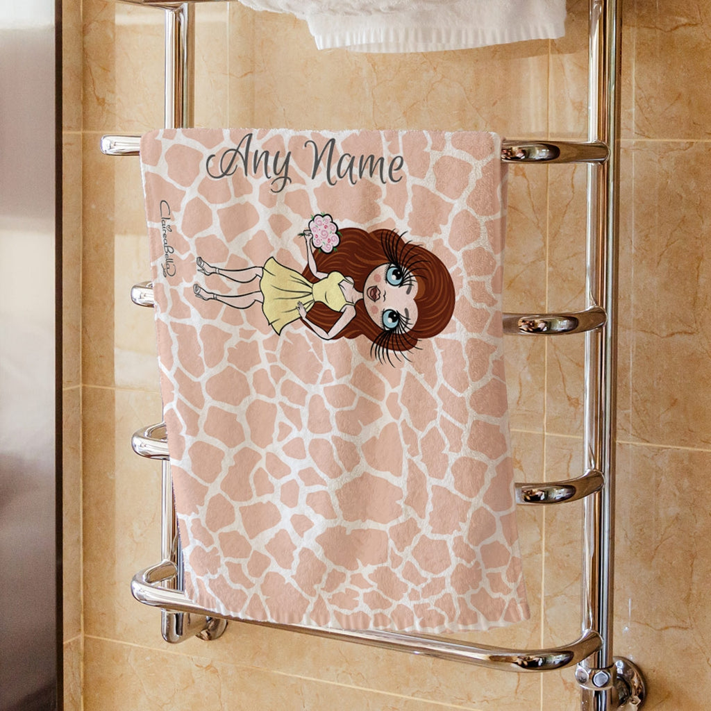 ClaireaBella Giraffe Print Hand Towel - Image 3