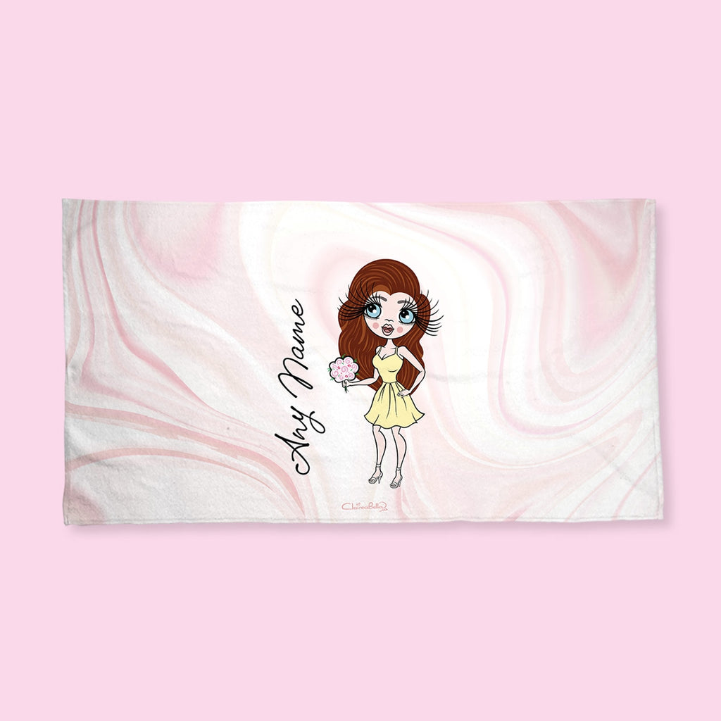 ClaireaBella Marble Print Hand Towel - Image 1