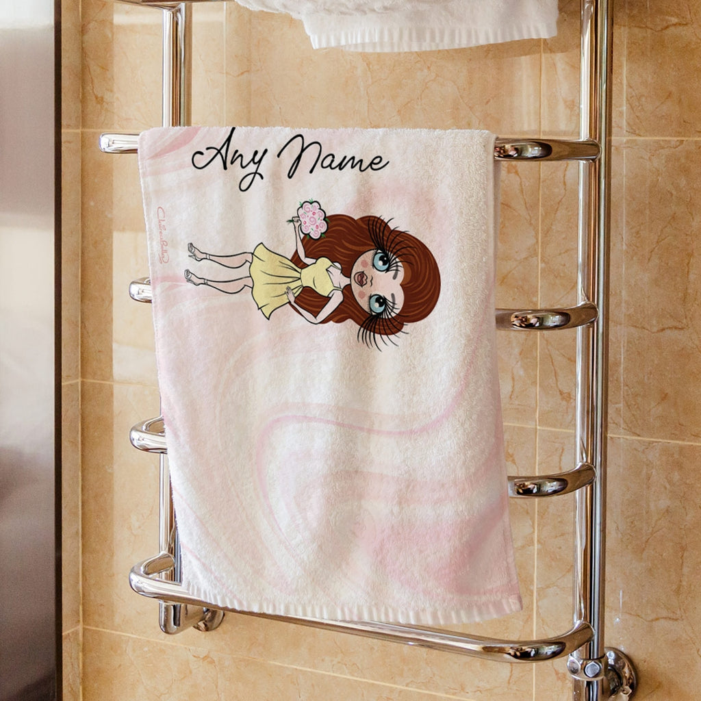 ClaireaBella Marble Print Hand Towel - Image 2