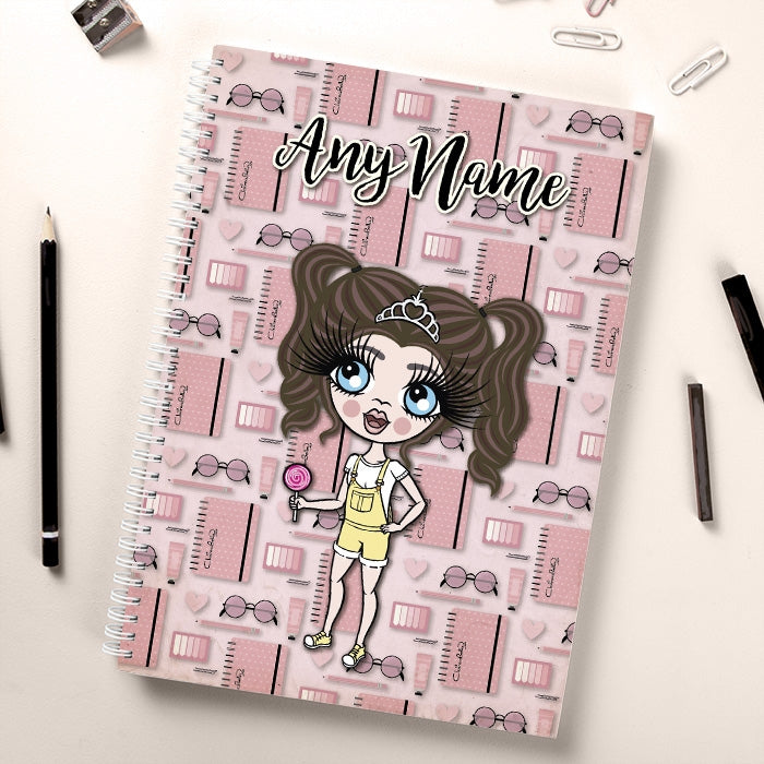 ClaireaBella Girls Pink Stationery Notebook - Image 1
