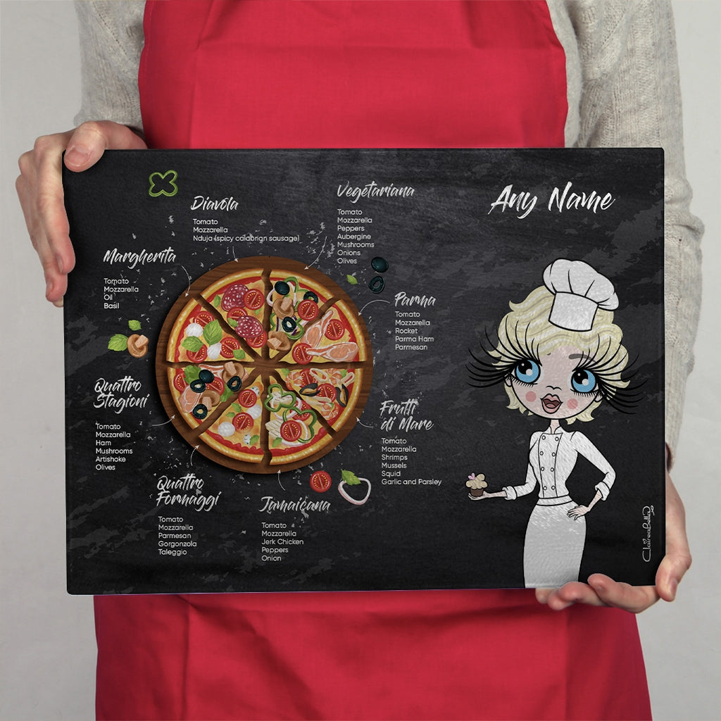 ClaireaBella Glass Chopping Board - Pizza Selection - Image 6