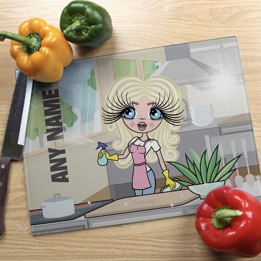 ClaireaBella Landscape Glass Chopping Board - Queen Of Clean - Image 1
