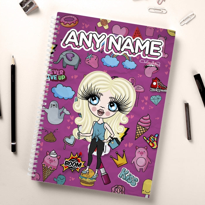 ClaireaBella Girls Stickers Notebook - Image 1