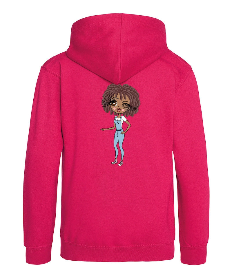 ClaireaBella Varsity Central Initials Hoodie - Image 2