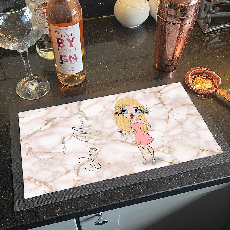 ClaireaBella Personalised Rosed Gold Rubber Bar Runner - Image 2