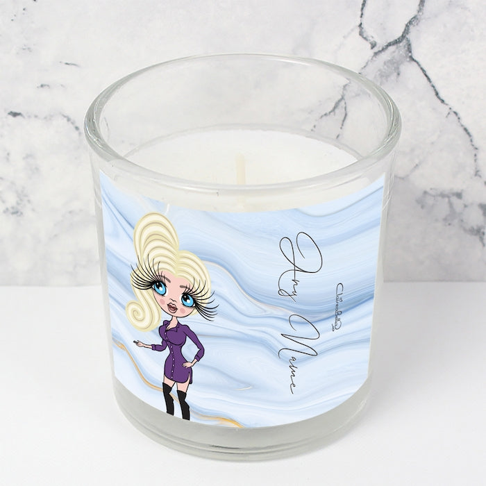 ClaireaBella Blue Marble Scented Candle - Image 2