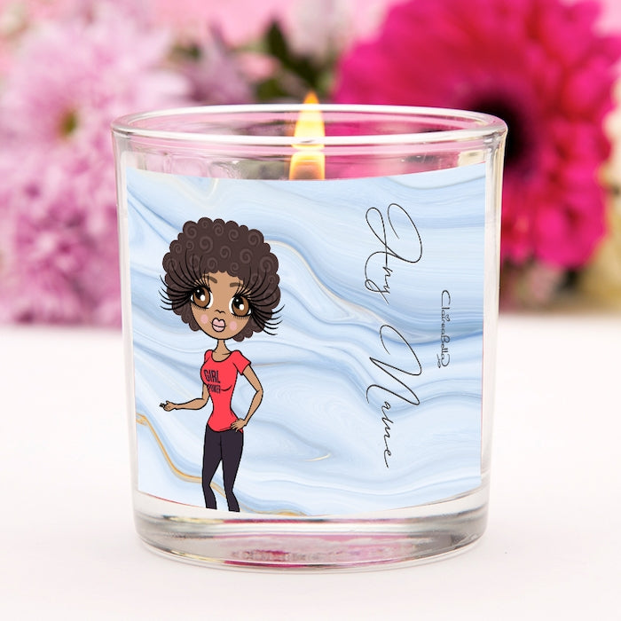 ClaireaBella Blue Marble Scented Candle - Image 4