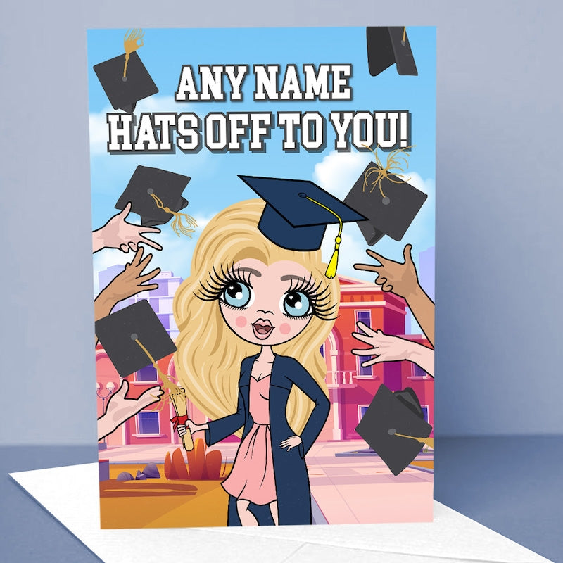 ClaireaBella Graduation Hats Off Card - Image 1